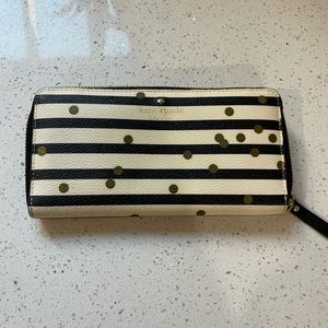 Kate Spade Stripe and Polka Dot Wallet